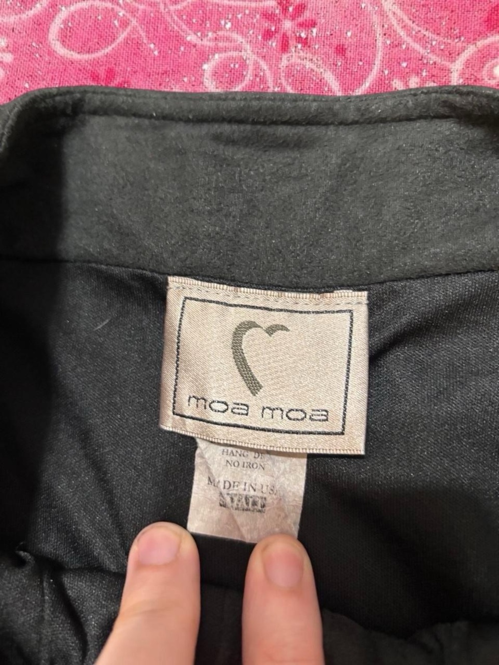 Moa Moa Black Button-Front Mini Skirt - Picture 2 of 4